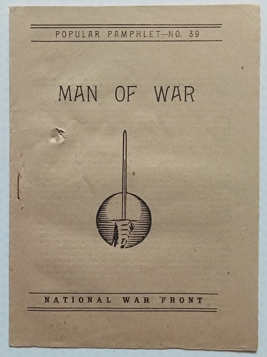 AOP India WW2 National War Front MAN OF WAR leaflet