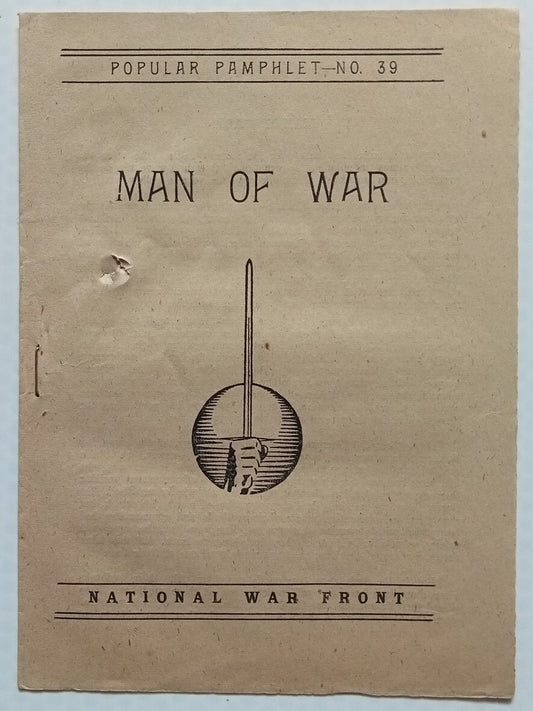 AOP India WW2 National War Front MAN OF WAR leaflet