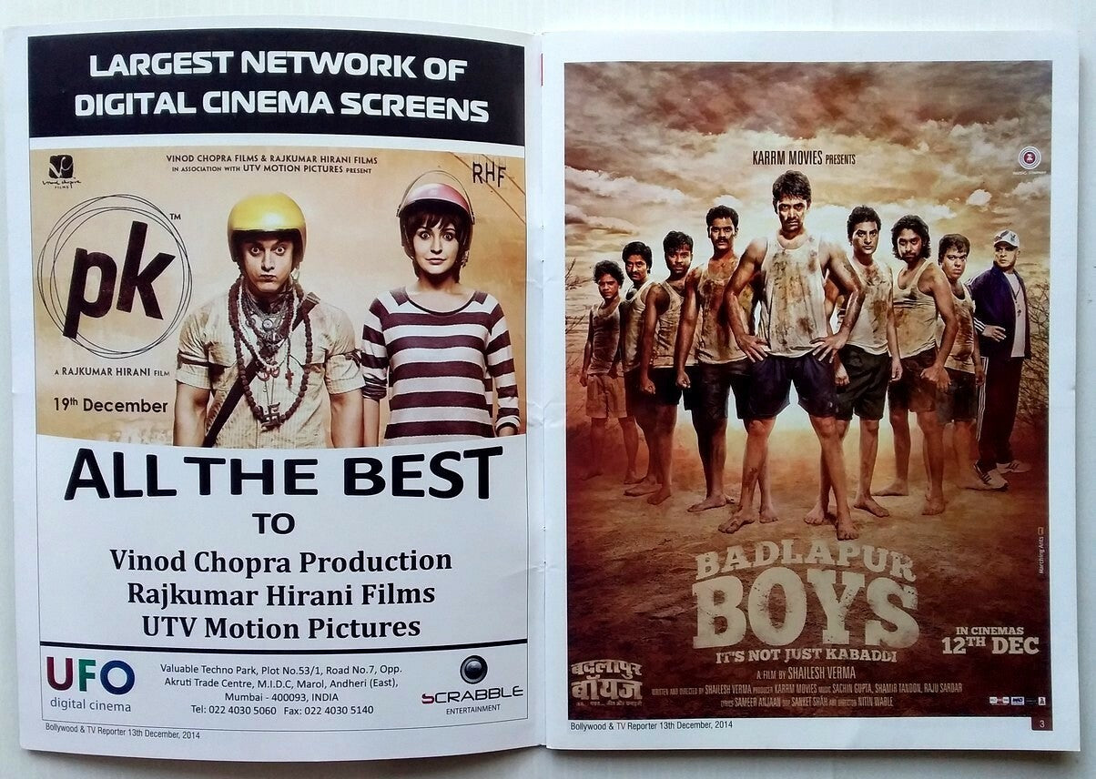 Bollywood & TV Reporter 2014 PK issue Amir Khan Bolywood India