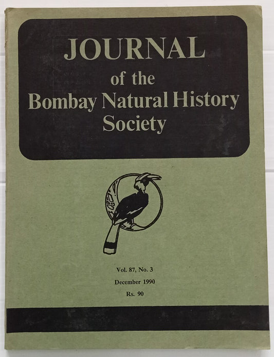 AOP India JOURNAL OF THE BOMBAY NATURAL HISTORY SOCIETY Dec 1990