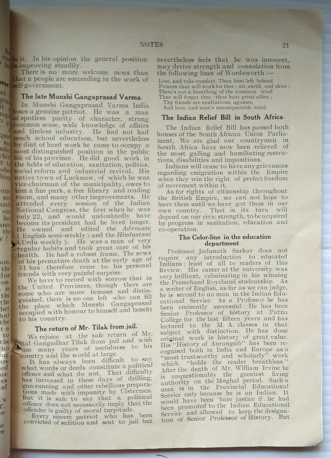 India THE MODERN REVIEW July 1914 Gandhi South Africa Commission 112pgs