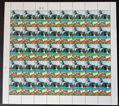 India 2010 International Year of Biodiversity set of 2 sheets of 40 MNH