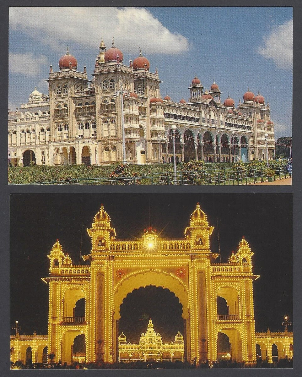 AOP India MYSORE packet of 10 vintage postcards MYSORE ZOOLOGICAL GARDENS