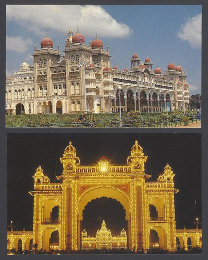 AOP India MYSORE packet of 10 vintage postcards MYSORE ZOOLOGICAL GARDENS