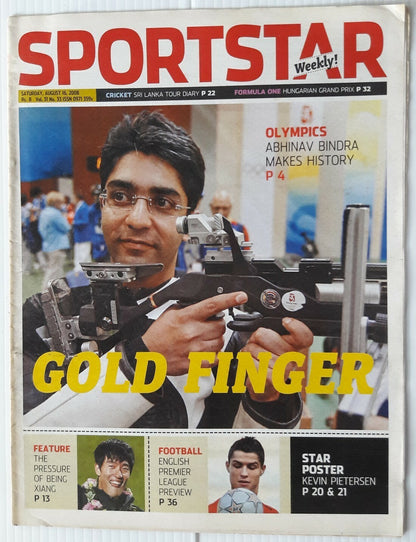 India Sportstar 2008-10 SHOOTING cover issues 10” X 13” (3)