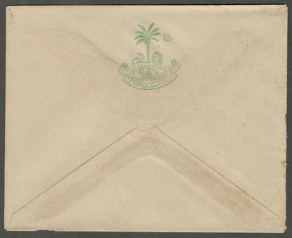 AOP India Unidentified State  herald crested envelope
