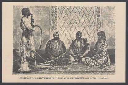 AOP India COSTUMES OF LANDOWNERS OF THE NOTHERN PROVINCES postcard