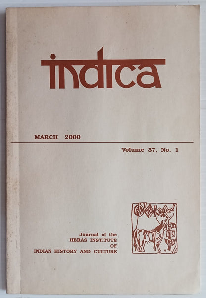 AOP India Indica Heras Institute of Indian History & Culture Journal 2000