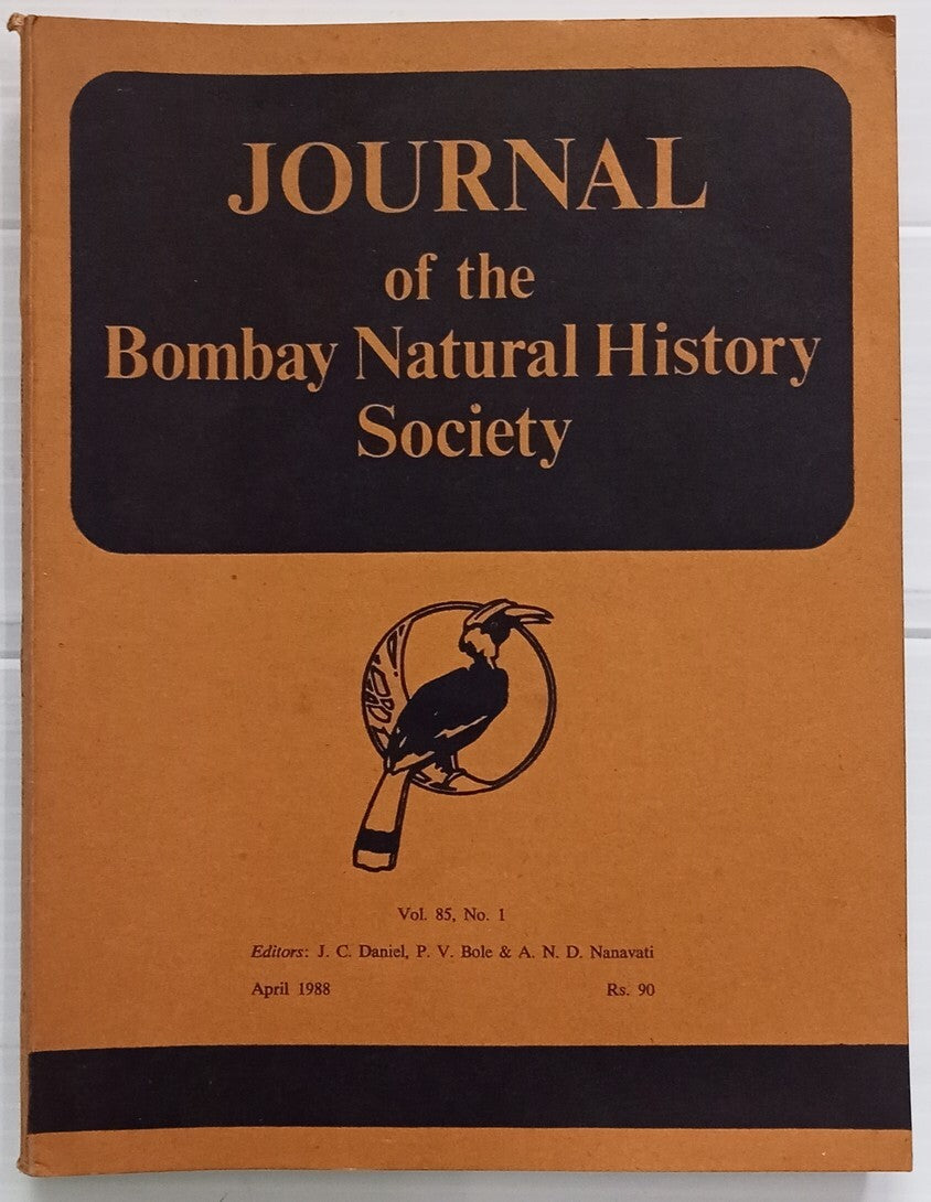 AOP India JOURNAL OF THE BOMBAY NATURAL HISTORY SOCIETY April 1988