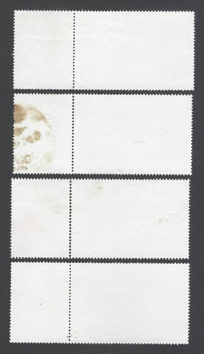AOP India 2001 Panchtantra (Animals) set of 4 se-tenant pairs postally used
