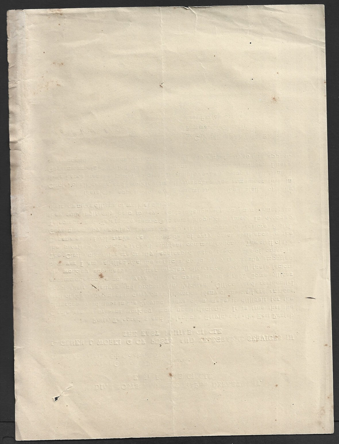 India EAST PUNJAB CIRCLE POSTAL CIRCULAR #4 6 Oct 1947 Telegraphs Services