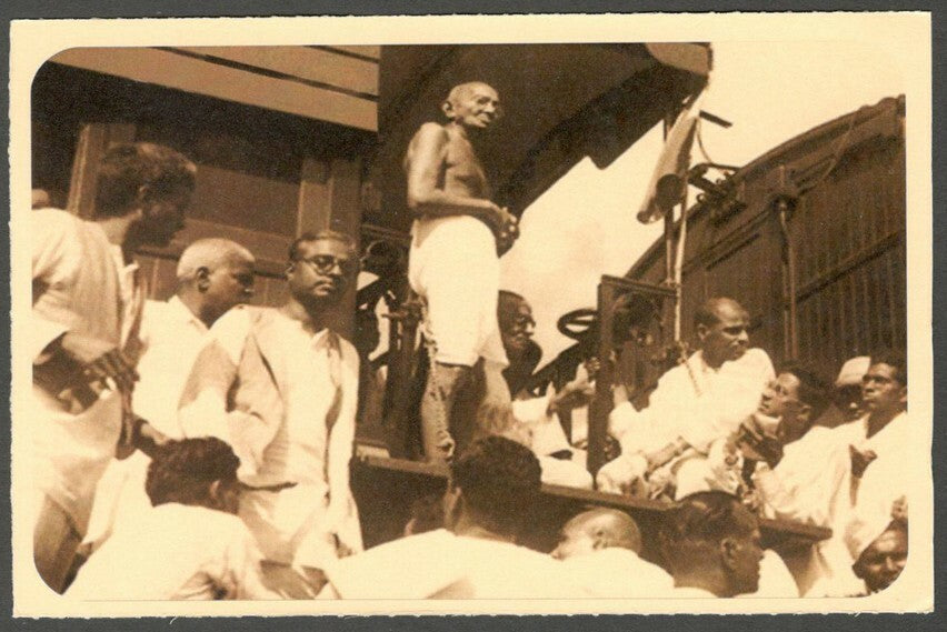 AOP India full back pictorial 50p Gandhi postal card GANDHI 