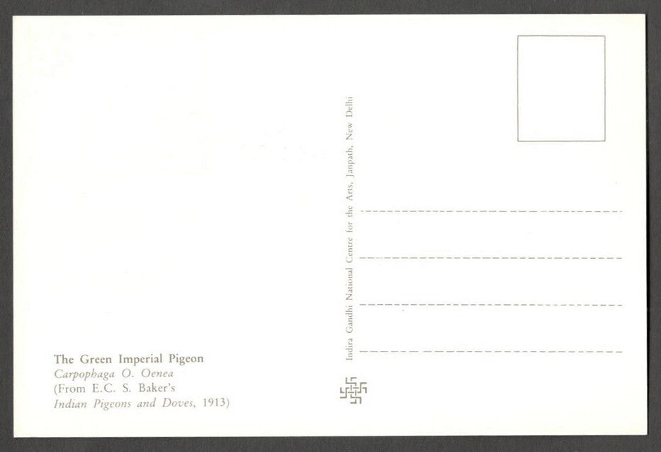 AOP India 2010 Pigeon maxi card