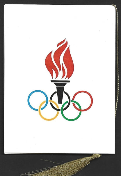 India 2024 Paris Olympics souvenir with 1904 St. Louis, US Olympics cachet