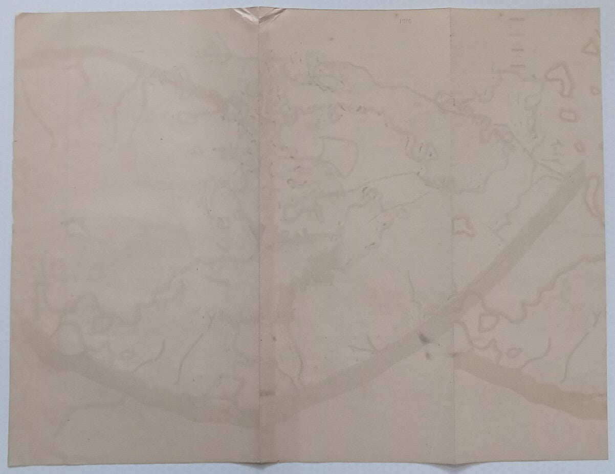 AOP India 1910 MAP of Junagadh State 33 x 42cm