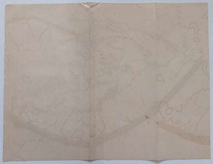 AOP India 1910 MAP of Junagadh State 33 x 42cm