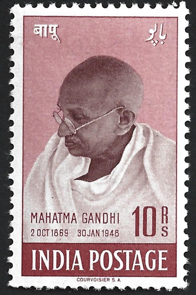 India 1948 Gandhi 10 Rupees MNH