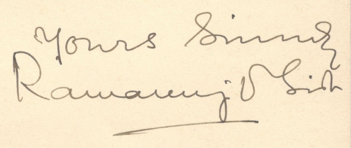 India 1935 crested letter signed RAJA of KOREA Ramanuj Pratap Singh Deo