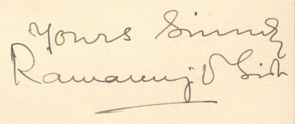 India 1935 crested letter signed RAJA of KOREA Ramanuj Pratap Singh Deo