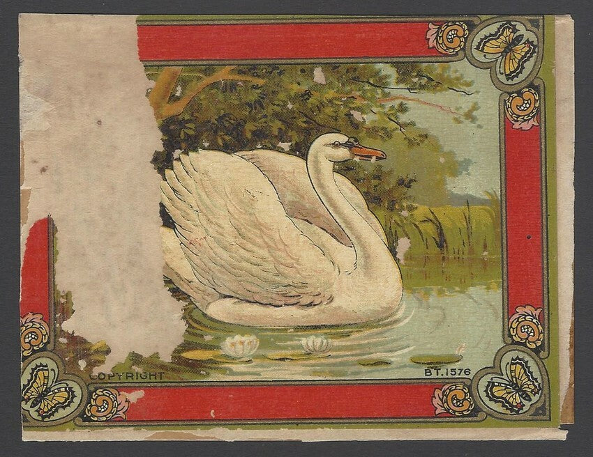 AOPIMT India vintage litho product label King George & Queen Mary 10x14cm