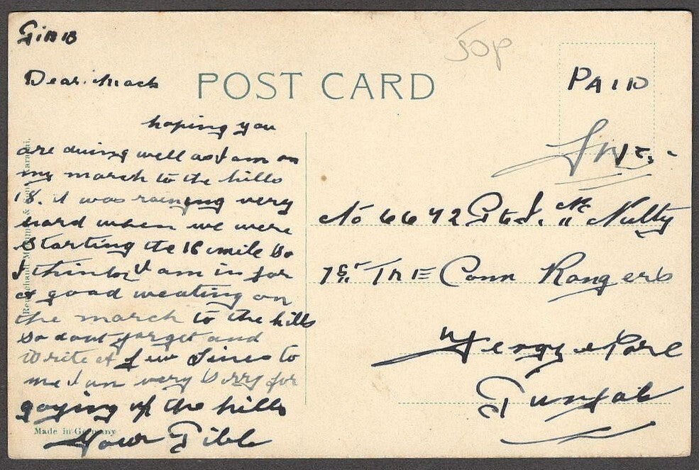 India vintage postcard RAILWAY STATION HYERABAD SIND