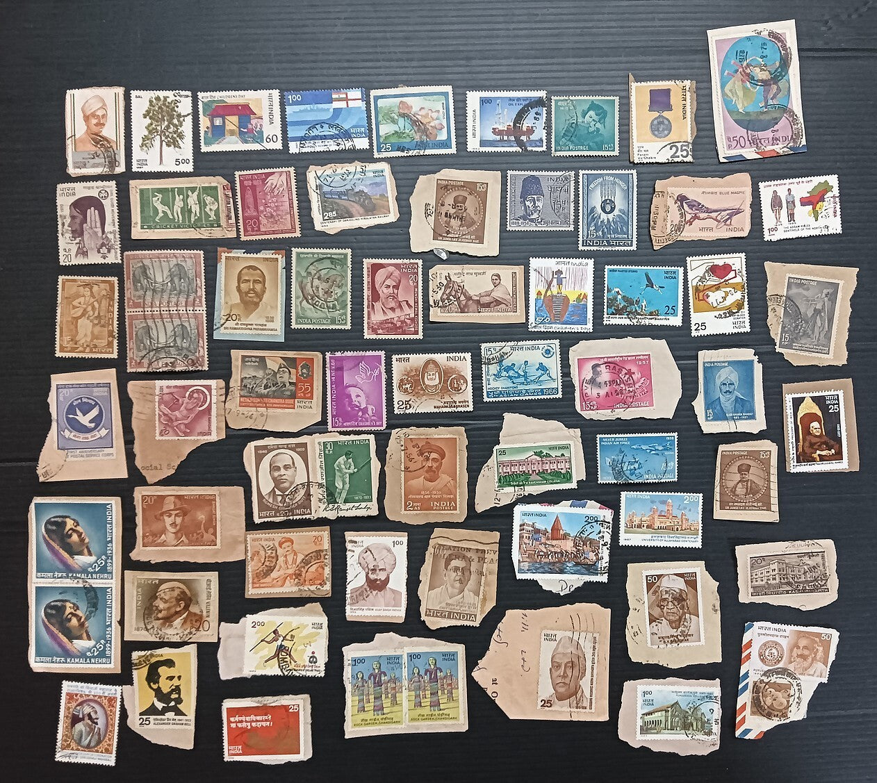 India unpicked on paper commemorative mix (100)