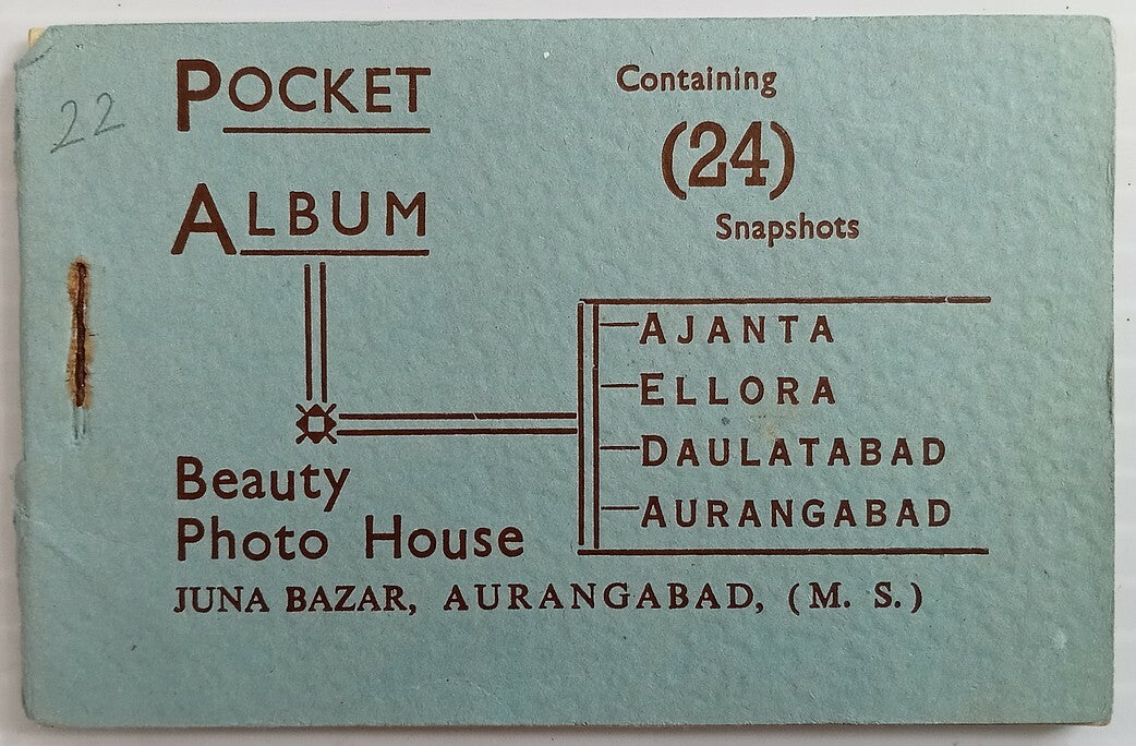 AOP India vintage Tourist booklet with 24 pictures AJANTA ELLORA  AURANGABAD
