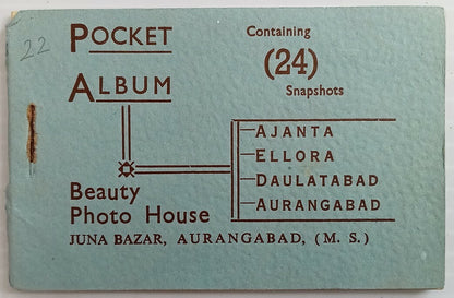 AOP India vintage Tourist booklet with 24 pictures AJANTA ELLORA  AURANGABAD
