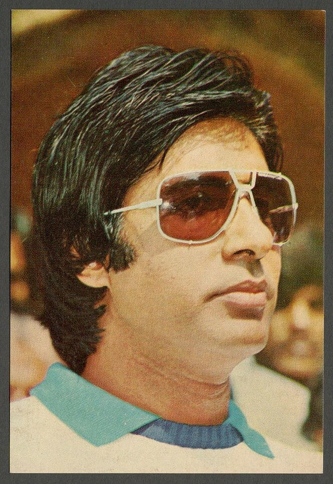 AOP India Bollywood vintage postcard AMITABH BACHCHAN ELAR 665