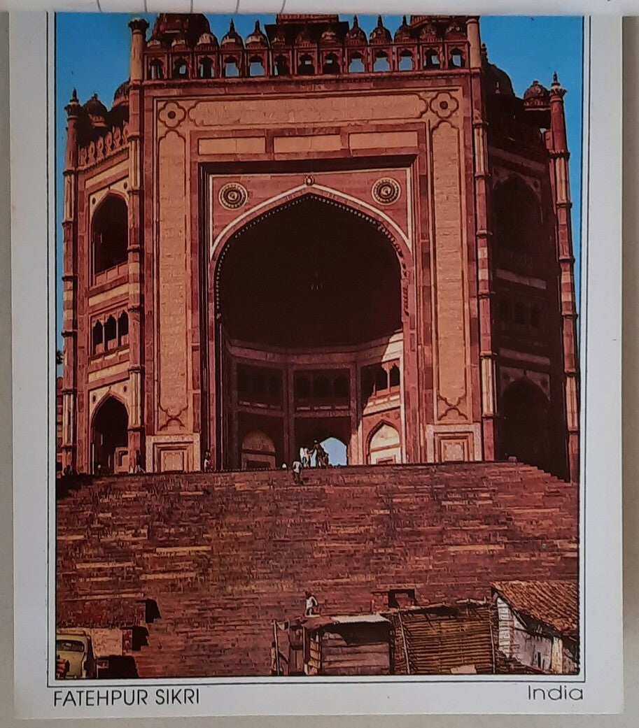 India Agra and Fatehpur Sikri booklet of 12 postcards 