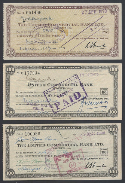 AOP India Travelers cheques checks used (4)