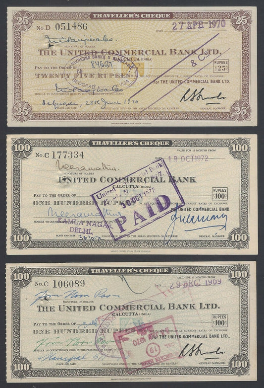 AOP India Travelers cheques checks used (4)