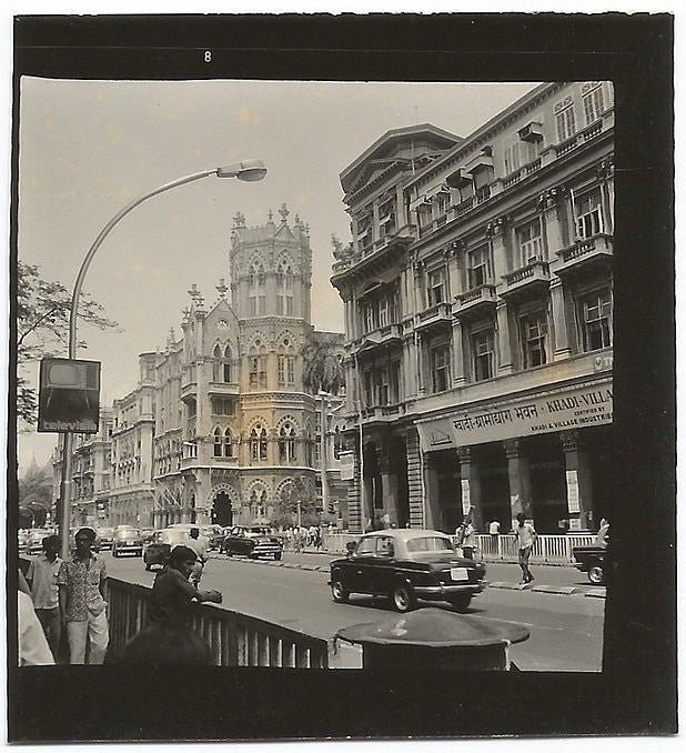 India Bombay small vintage photo 57mm x 57mm DN Road c