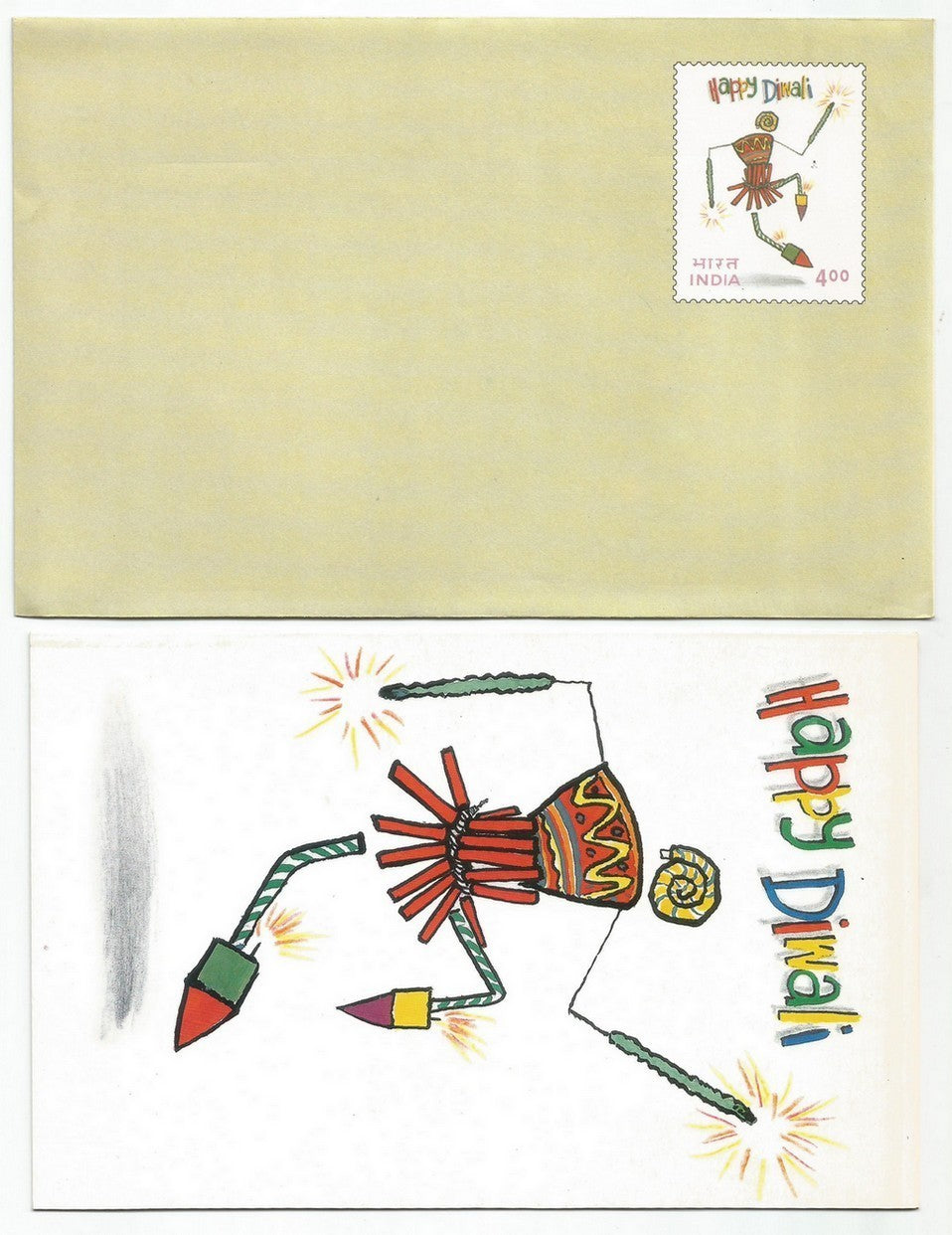 India 21 diff prepaid 4R envelopes issues all with matching greeting cards