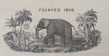 India 1917 Hamilton & Co Jewellers Silversmiths illustrated (Elephant) billhead