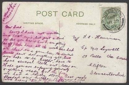 AOP India vintage postcard Native Village, Darjeeling PU 1909
