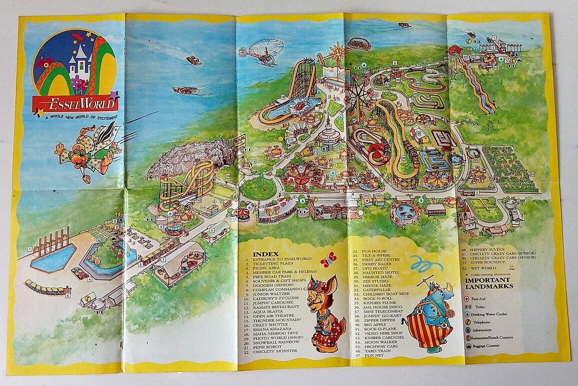 AOP India 1990's Amuzement Park Essel World Promotional Brochure 
