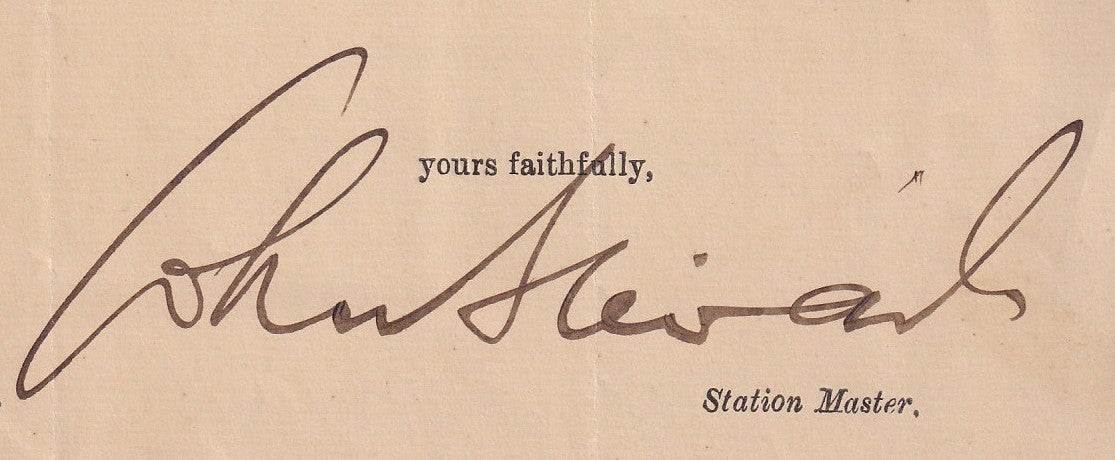 East Indian Railway, Kalka 1916 Resevation form for reserved Compartments