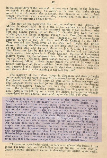 AOP INDIAN INDEPENDENCE MOVEMENT IN EAST ASIA by Prov Govt of Free India BOSE