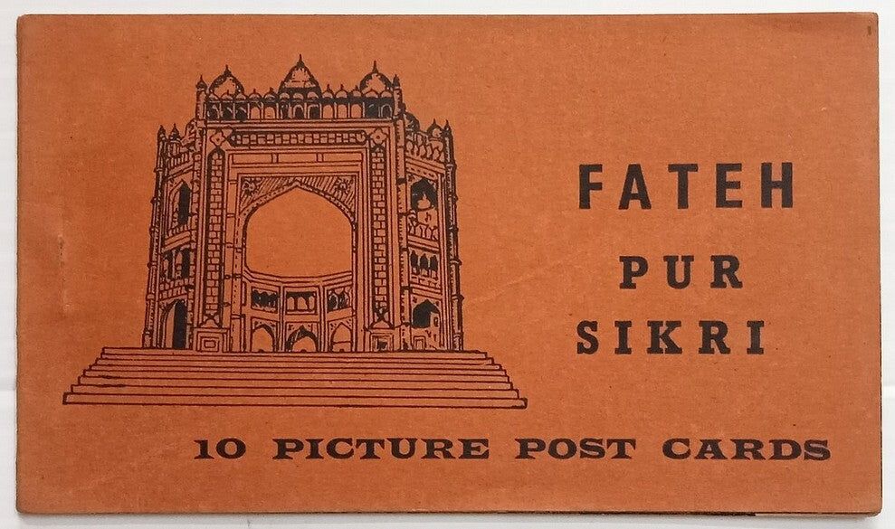 AOP India FATEHPUR SIKRI vintage booklet of 10 postcards 