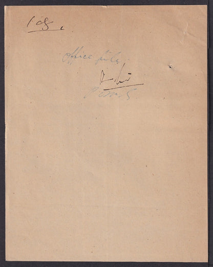 India 1931 DG'S POSTAL CIRCULAR Multiple topics