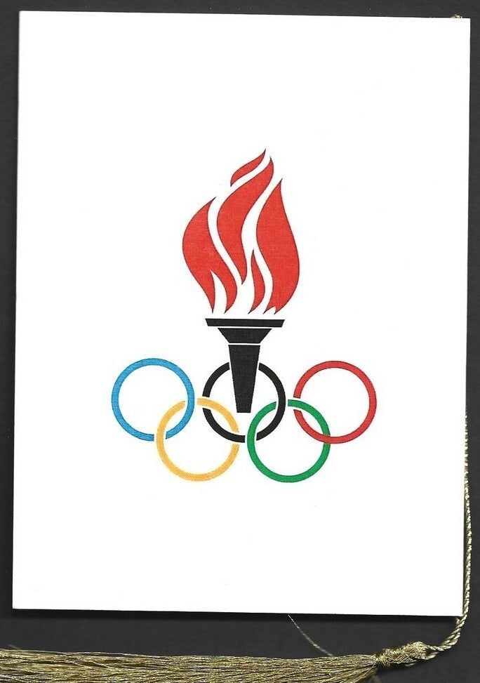 India 2024 Paris Olympics souvenir with 2016 Rio Janeiro, Brazil Olympics cachet
