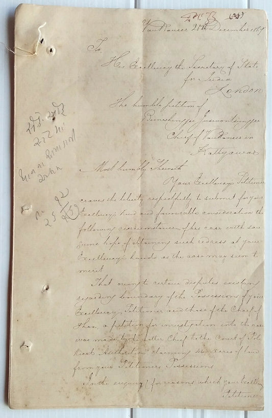 India 1867 correspondence to the Secretary of State for India, London, etc.