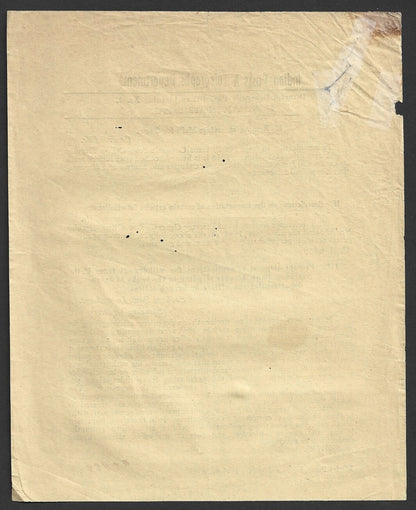 India POSTAL CIRCULAR No. 1 7th April 1947 Routing of Surface Mails for Guam etc