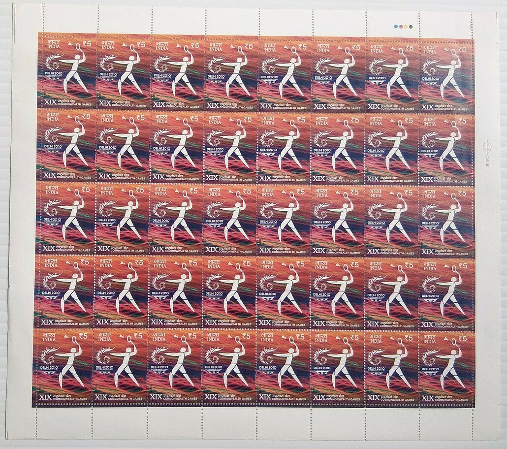 India 2010 Commonwealth Games set of 4 sheets MNH