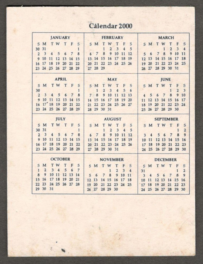 (AOP) India BOLLYWOOD 2000 pocket calendar HRITIK ROSHAN