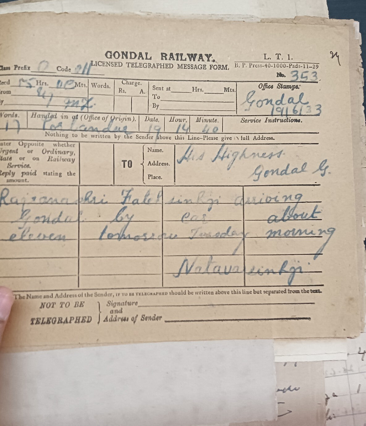 India 1933 Gondal Porbandar Dispute correspondence incl. 20 signed by Maharajas