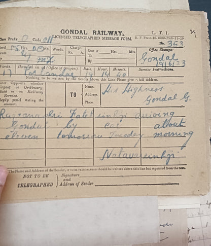 India 1933 Gondal Porbandar Dispute correspondence incl. 20 signed by Maharajas