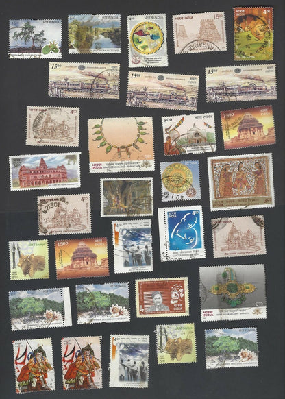 India 1990s to 2010 off paper mixture – mostly different 220+ stamps