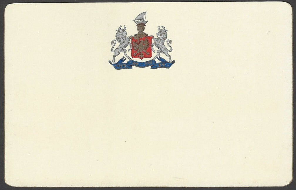 India Bhavnagar State The Alfred High School GANDHI’S SCHOOL View Card wi crest